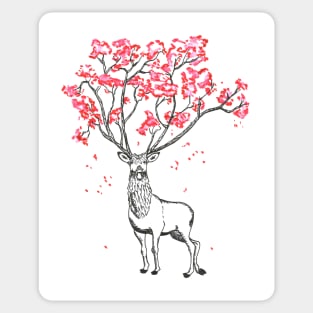 Spring Deer Sticker